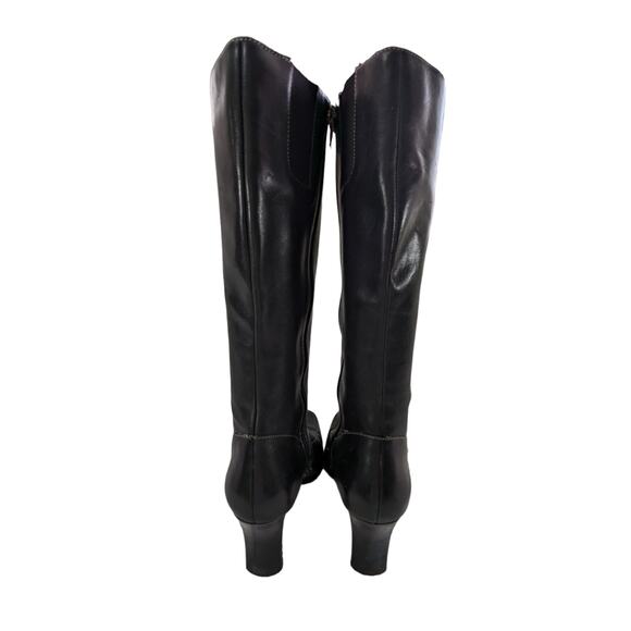 WORTHINGTON! BLACK GENUINE LEATHER ELASTIC INSET, BUCKLE & STRAP BOOTS! SZ 9M - Picture 8 of 12